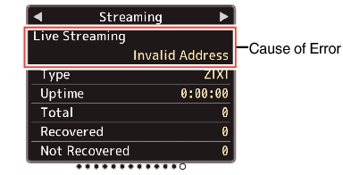 HC900 LiveStream_Err